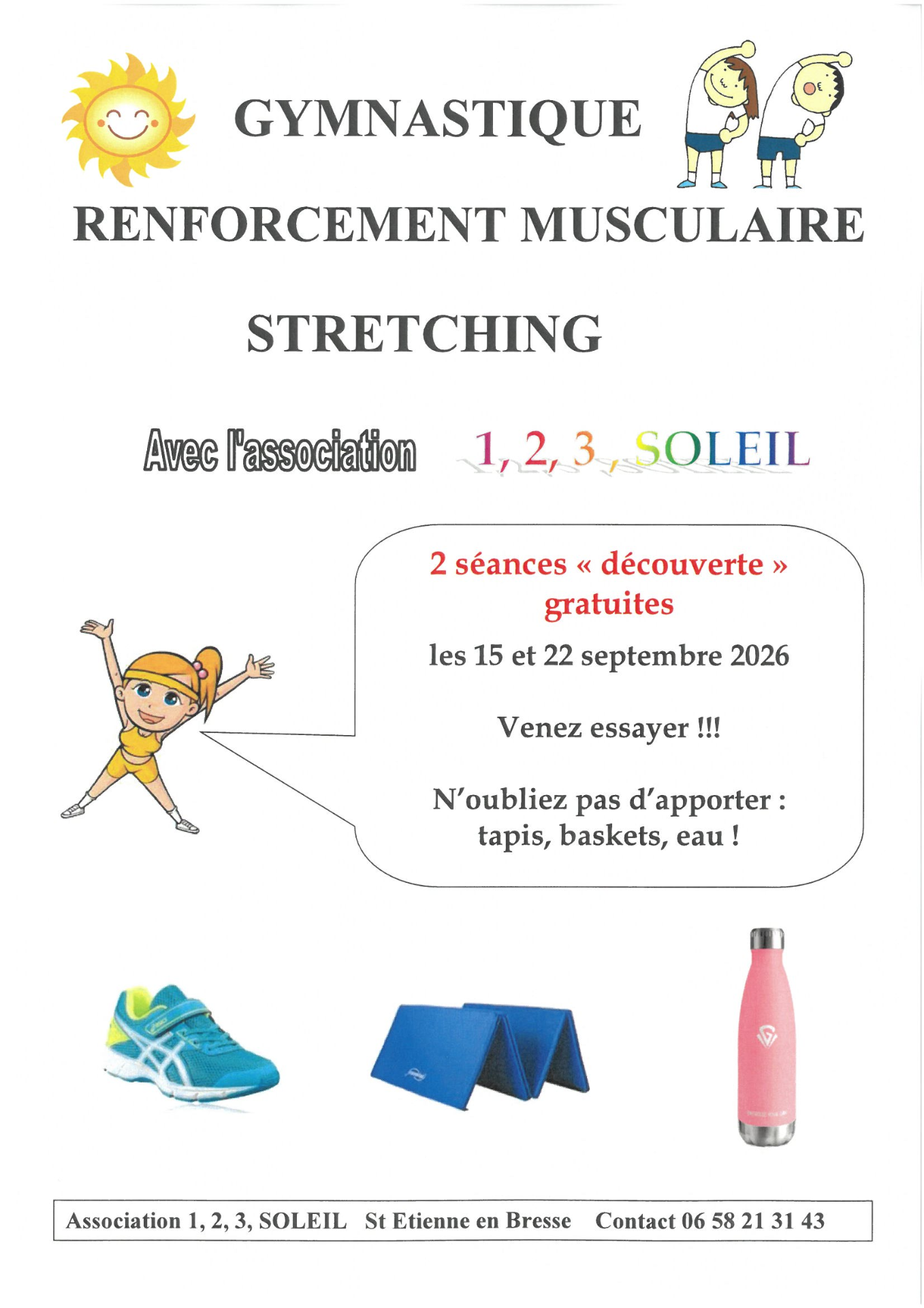 Reprise des cours de gym
